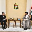 Sayyid Al-Hakeem discusses Baghdad-Kuwait bilateral relations with Kuwaiti Ambassador Salim Al-Zamanan
