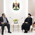 Sayyid Al-Hakeem discusses ways to address political crisis with the head of Azim Alliance