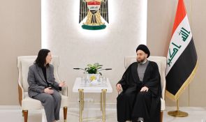 Sayyid Al-Hakeem receives DA Secretary of State, affirms bilateral ties to international coalition