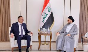 خلال لقائه السفير الرويضي.. السيد الحكيم يجدد موقف العراق الداعم لفلسطين في جميع المستويات
