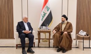 الحكيم يستقبل الفياض ويؤكد ضرورة استقلالية الحشد وإبعادِه عن التنافس السياسي