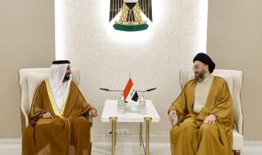 السيد الحكيم يستقبل رئيس البرلمان العربي ويؤكد أهمية تنسيق المواقف العربية وتفعيل دور المؤسسات في مواجهة التحديات